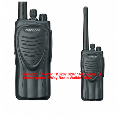 Kenwood TK-3207 TK3207 3207 16 Channel UHF Rechargeable 2 Way Radio Walkie Talkie