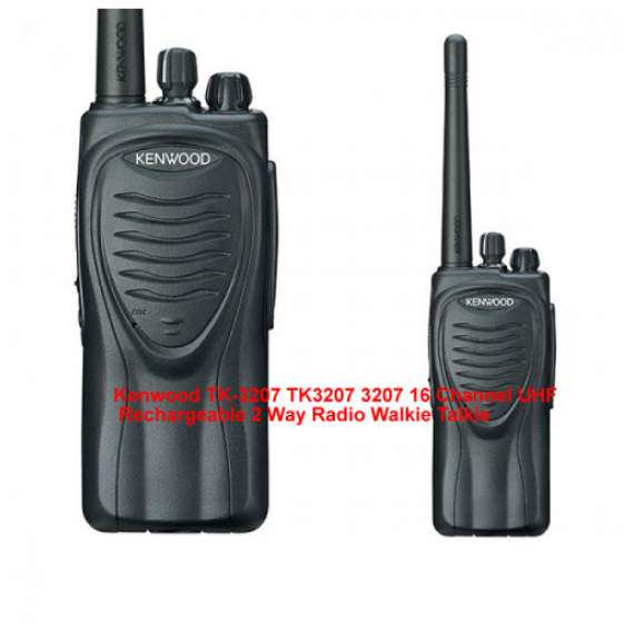 Kenwood TK-3207 TK3207 3207 16 Channel UHF Rechargeable 2 Way Radio Walkie Talkie
