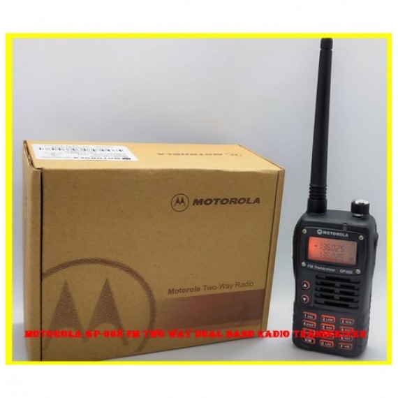 Motorola GP-668 FM Two Way Dual Band Radio Transceiver