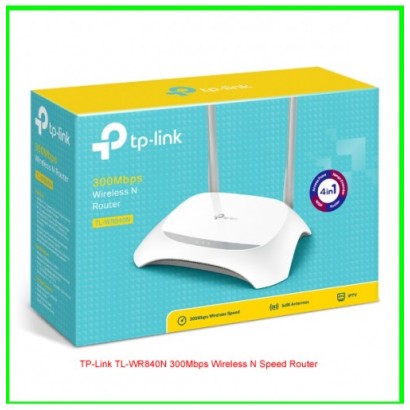 TP-LINK TL-WR840N 300MBPS WIRELESS N SPEED ROUTER TP-LINK TL-WR840N 300MBPS WIRELESS N SPEED ROUTER
