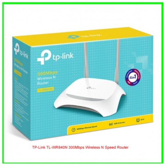 TP-LINK TL-WR840N 300MBPS WIRELESS N SPEED ROUTER