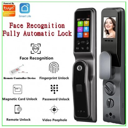 TUYA WIFI 3D Face Recognition Smart Camera Door Lock