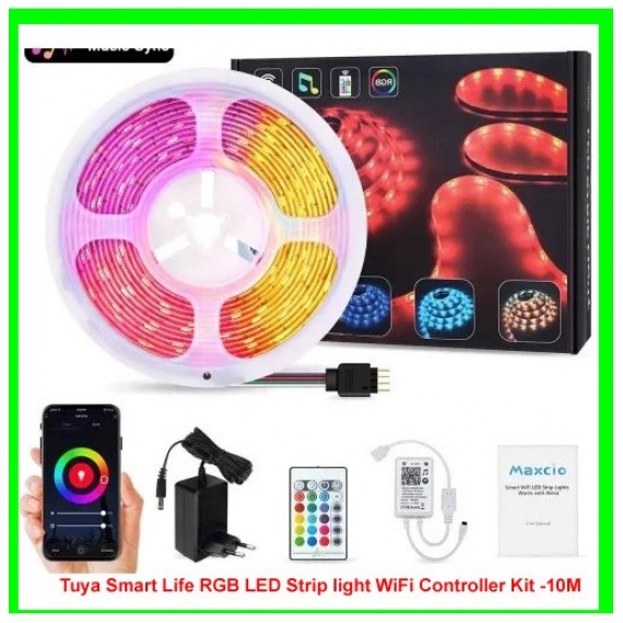 Tuya Smart Life RGB LED Strip light WiFi Controller Kit -10M