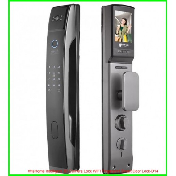 WisHome Intelligent 3D Camera Lock WIFI Fingerprint Smart Door Lock-D14