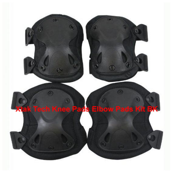 XTAK TECH KNEE PADS ELBOW PADS KIT BK