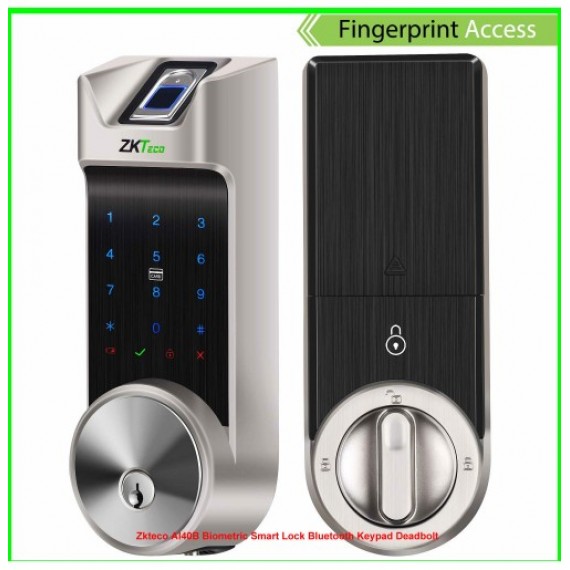 Zkteco Al40B Biometric Smart Lock Bluetooth Keypad Deadbolt