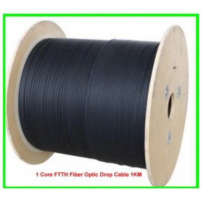 1 Core FTTH Fiber Optic Drop Cable 1KM