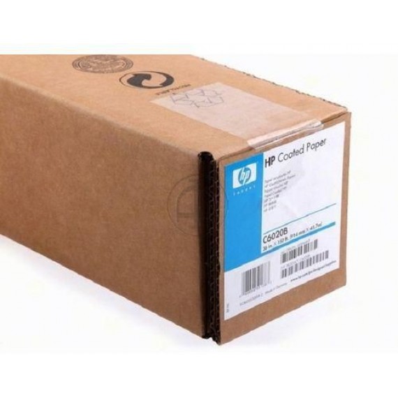 HP Coated Roll Paper-914 mm x 45.7 m (36 in x 150 ft) (C6020B)