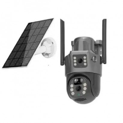 Solar Camera Dual Lens 4g Sim 6mp Ptz V380 Pro