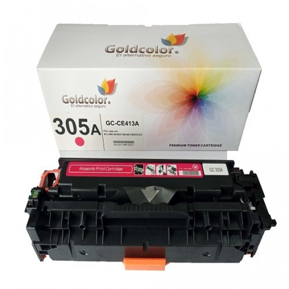 GOLDCOLOR 305A MAGENTA TONER CARTRIDGE (CE413A FOR HP REPLACEMENT