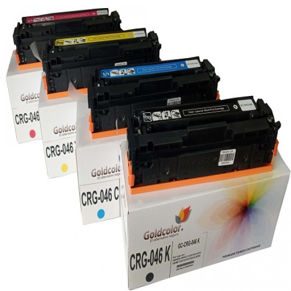 Goldcolor 046 Toner Cartridge 4-in-1 For Canon Mf735cdw, Mf733cdw, Mf731cdw, Lbp654cdw Laser Printer
