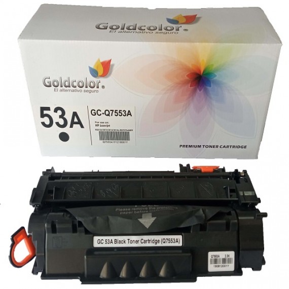 GOLDCOLOR 53A BLACK TONER CARTRIDGE(Q7553A) FOR HP REPLACEMENT