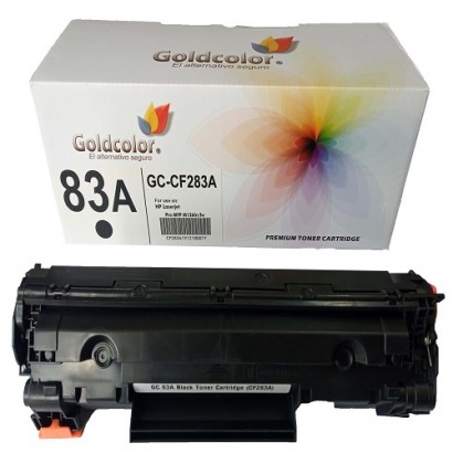 GOLDCOLOR 83A BLACK TONER CARTRIDGE (CF283A) FOR HP REPLACEMENT
