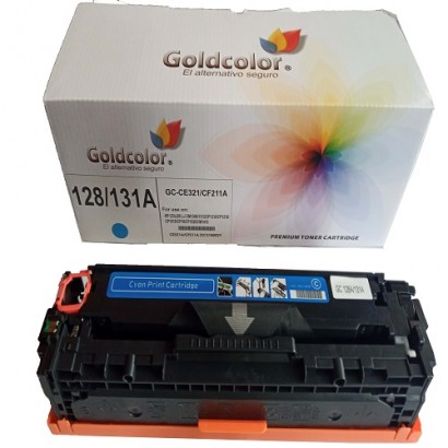 GOLDCOLOR 131A CYAN TONER CARTRIDGE (CF211A) FOR HP REPLACEMENT