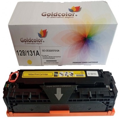 GOLDCOLOR 131A YELLOW TONER CARTRIDGE (CF212A) FOR HP REPLACEMENT