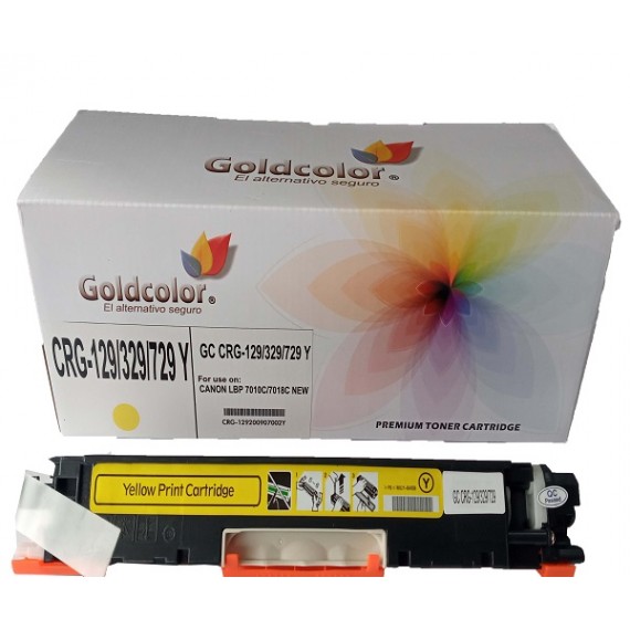 729 Yellow Toner Cartridge For Canon I-sensys Lbp-7010c Canon I-sensys Lbp-7018c Printer