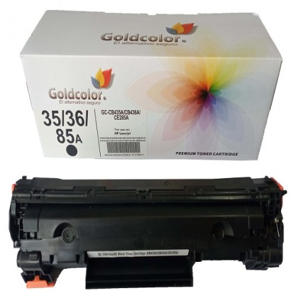 GOLDCOLOR 35A BLACK TONER CARTRIDGE (CB435A) FOR HP REPLACEMENT