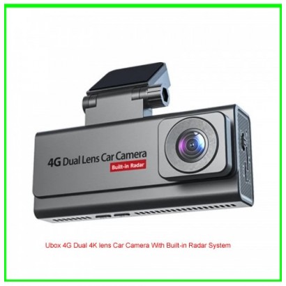 UBOX PRO 4G DUAL 4K LENS SENTINENTAL CAR DASHBOARD CAMERA WITH BUILT-IN RADER SYSTEM