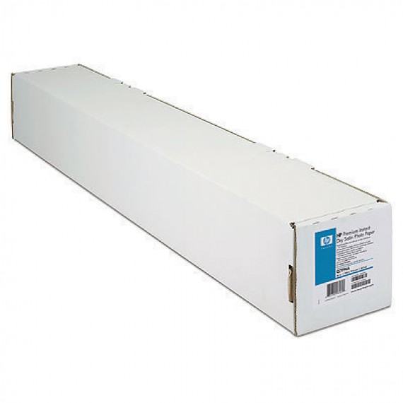 HP Premium Instant-dry Satin Photo Roll Paper-1067 mm x 30.5 m (42 in x 100 ft)-Q7996A